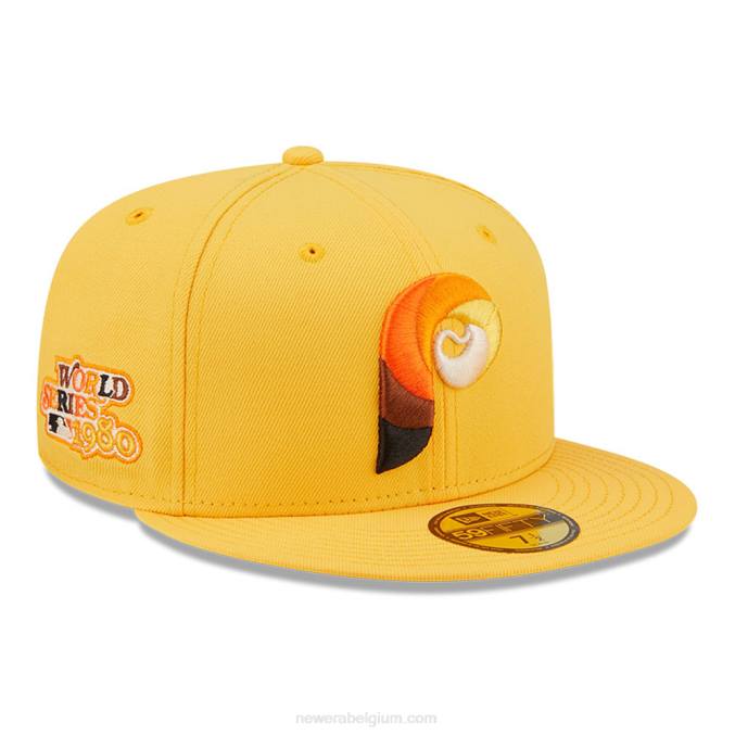 New Era philadelphia phillies mlb vlindergele 59fifty getailleerde pet BT24680
