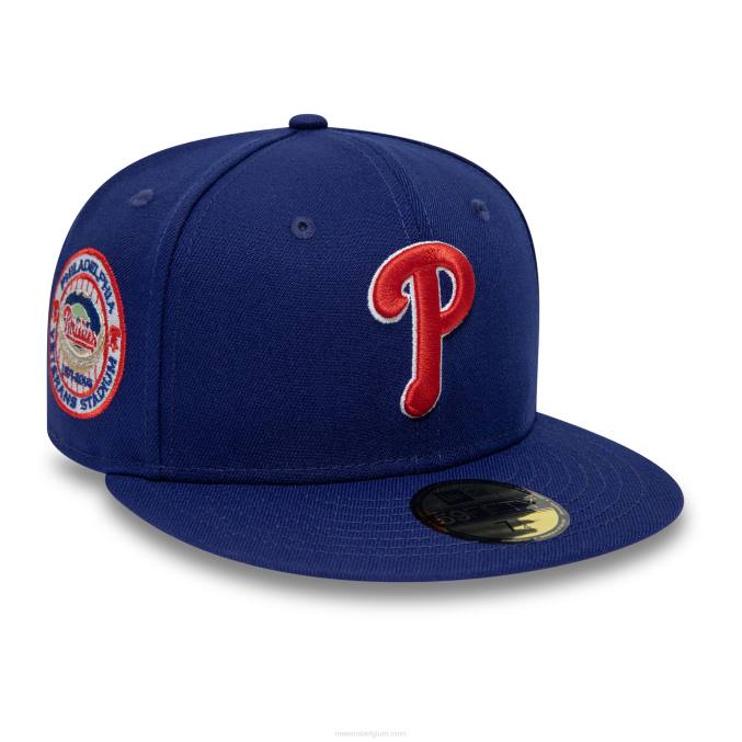 New Era philadelphia phillies national league stadium donkerblauw 59fifty getailleerde pet BT24865