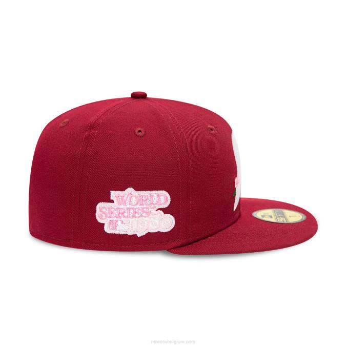 New Era philadelphia phillies side patch bloom rood 59fifty getailleerde pet BT24541