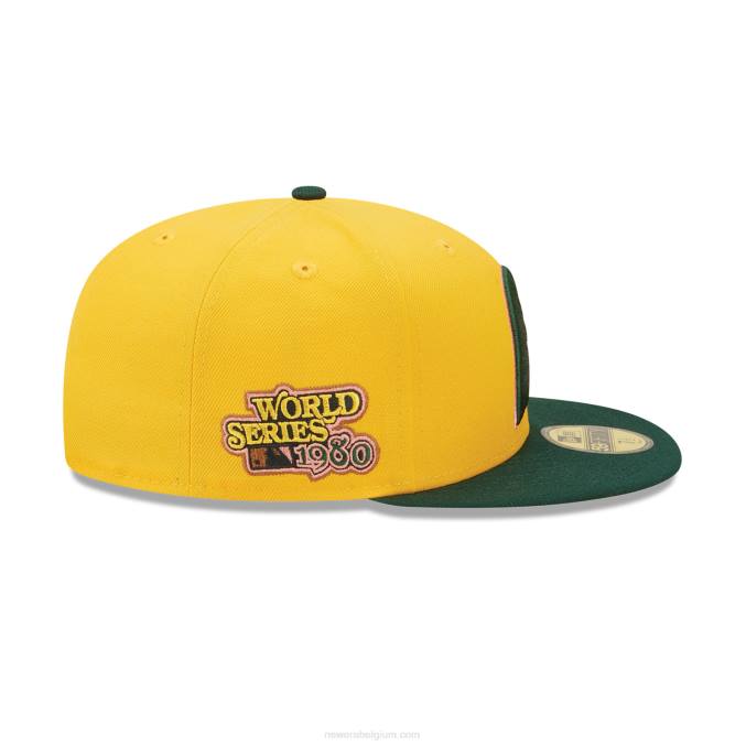 New Era philadelphia phillies terug naar school gele 59fifty getailleerde pet BT241318