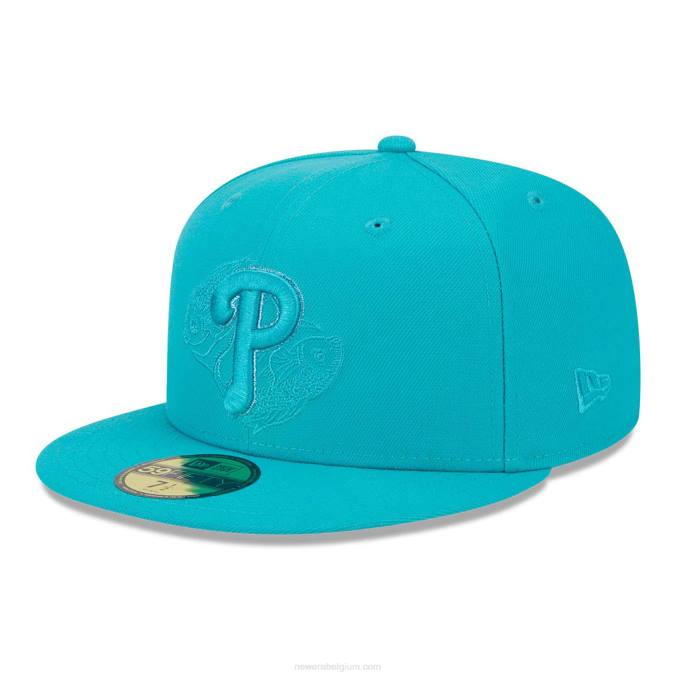 New Era philadelphia phillies zodiac blauw 59fifty getailleerde pet BT241218