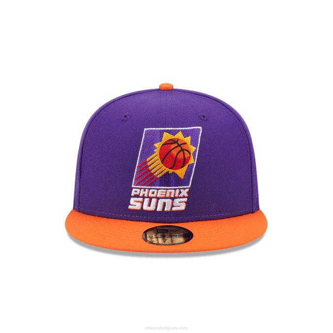 New Era phoenix suns nba klassieke paarse 59fifty getailleerde pet BT2484