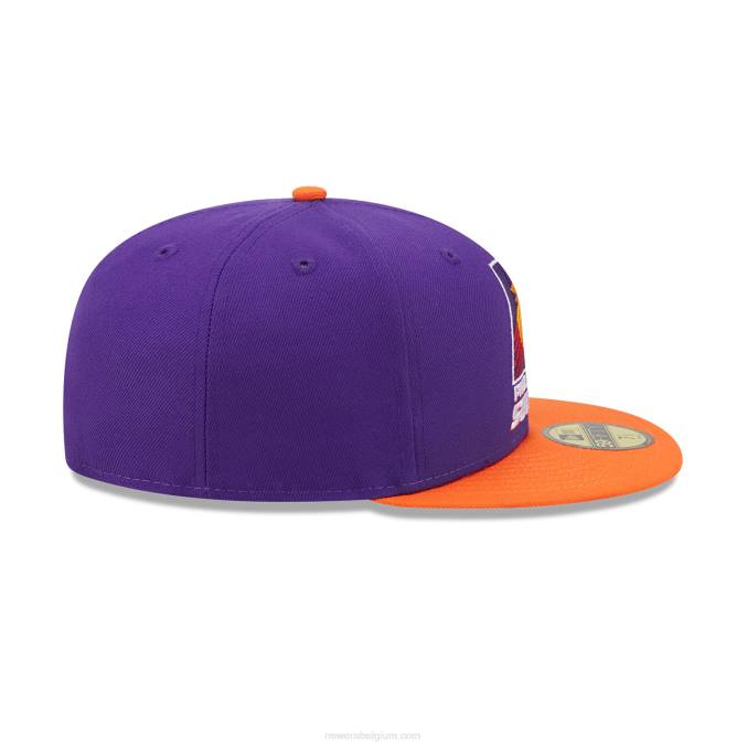New Era phoenix suns nba klassieke paarse 59fifty getailleerde pet BT2484