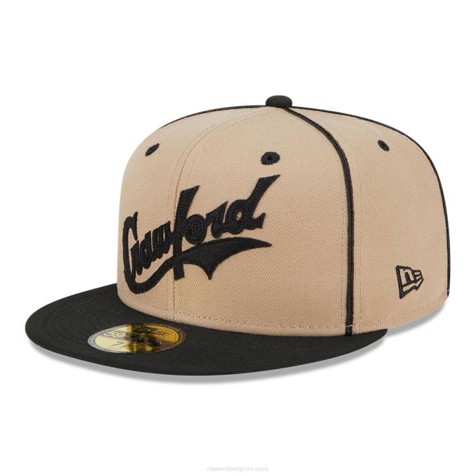 New Era pittsburgh crawfords negro league beige 59fifty getailleerde pet BT24920