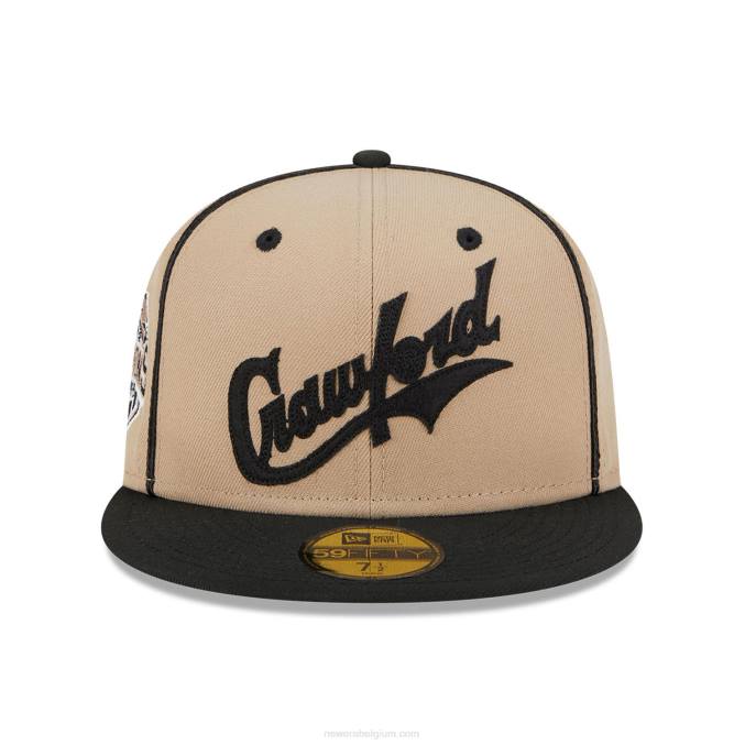 New Era pittsburgh crawfords negro league beige 59fifty getailleerde pet BT24920