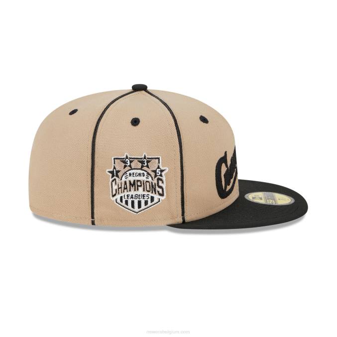New Era pittsburgh crawfords negro league beige 59fifty getailleerde pet BT24920