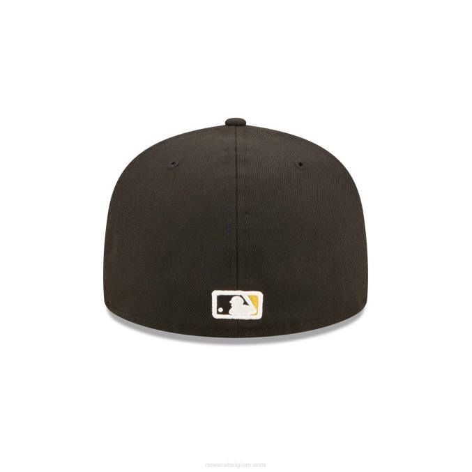New Era pittsburgh piraten aquarel bloemen zwarte 59fifty pet BT24895