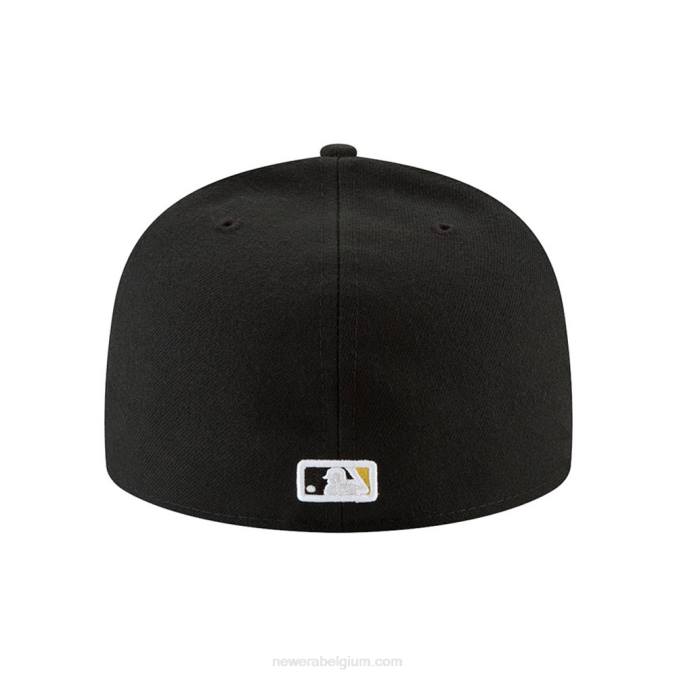 New Era pittsburgh piraten authentiek op veldspel zwarte 59fifty cap BT24185