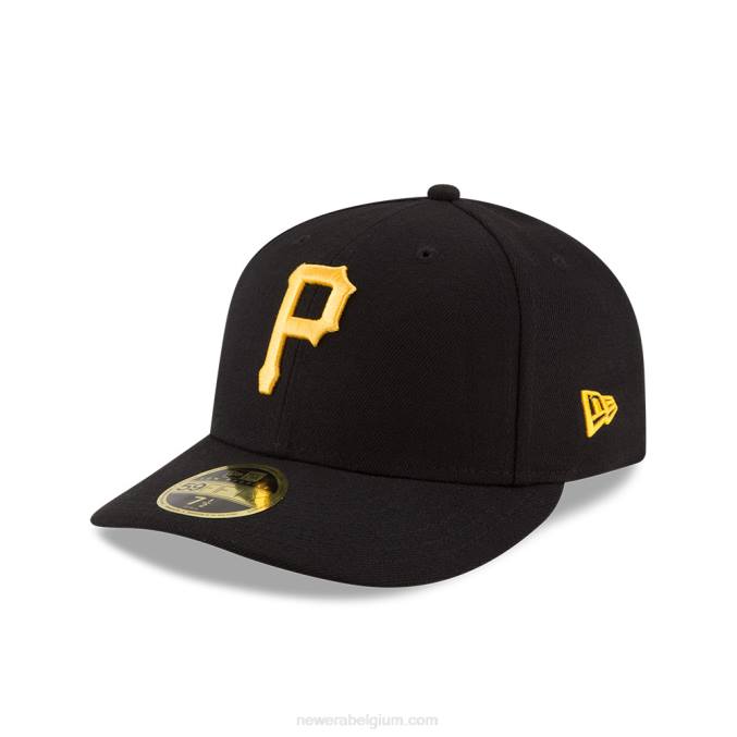 New Era pittsburgh pirates authentieke collectie zwarte low profile 59fifty fitted cap BT24853