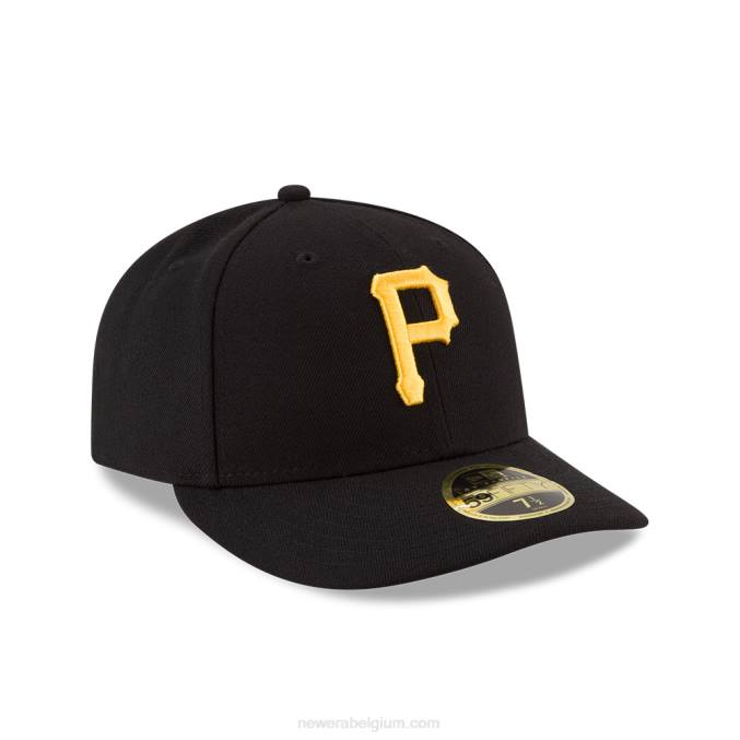 New Era pittsburgh pirates authentieke collectie zwarte low profile 59fifty fitted cap BT24853