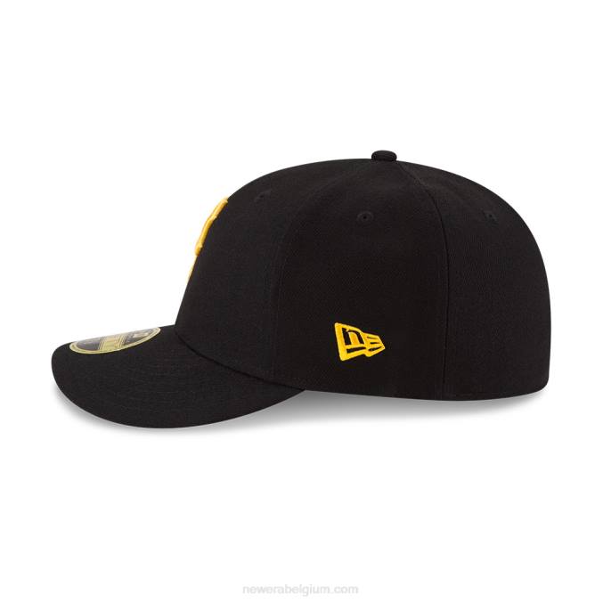 New Era pittsburgh pirates authentieke collectie zwarte low profile 59fifty fitted cap BT24853
