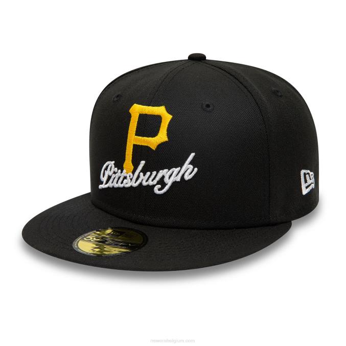 New Era pittsburgh pirates dual logo zwarte 59fifty pet BT24446