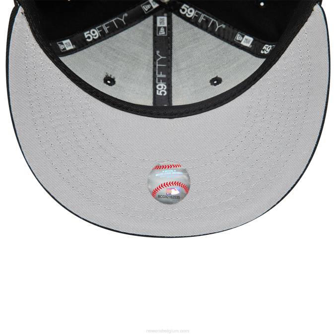 New Era pittsburgh pirates dual logo zwarte 59fifty pet BT24446