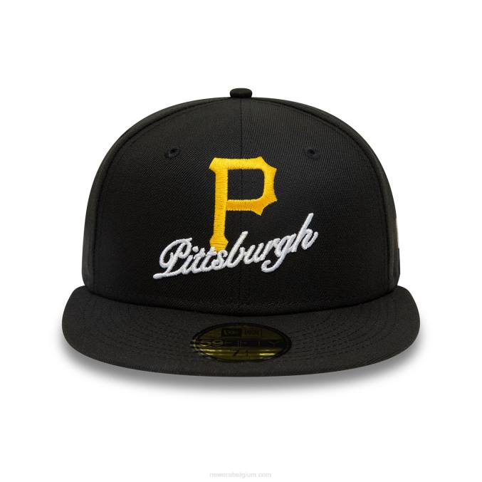 New Era pittsburgh pirates dual logo zwarte 59fifty pet BT24446