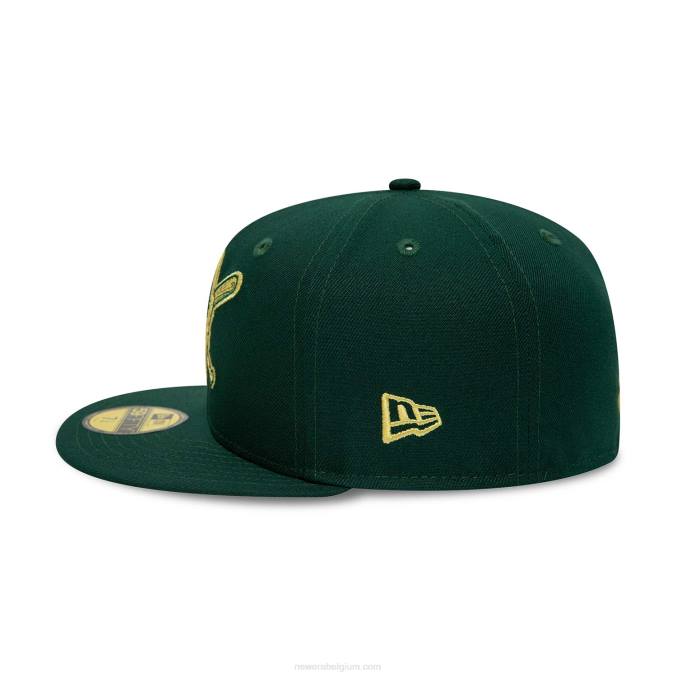 New Era pittsburgh pirates forest green 59fifty getailleerde pet BT241175