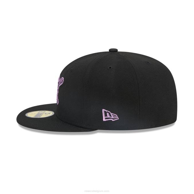 New Era pittsburgh pirates metallic pop zwarte 59fifty getailleerde pet BT24128