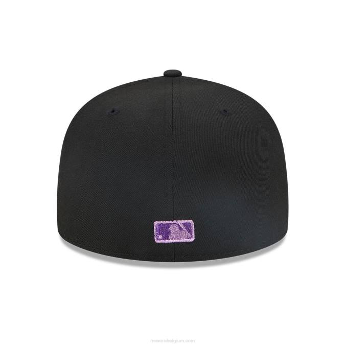 New Era pittsburgh pirates metallic pop zwarte 59fifty getailleerde pet BT24128
