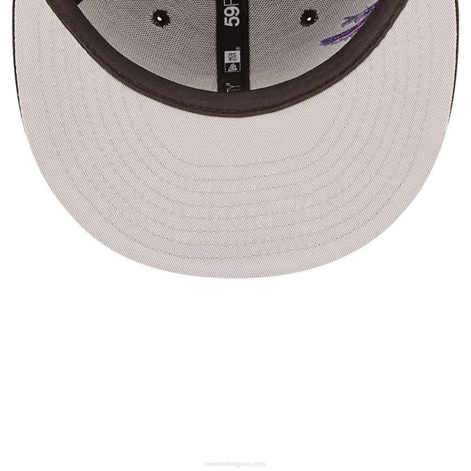 New Era pittsburgh pirates mlb blooming zwarte 59fifty getailleerde pet BT24588