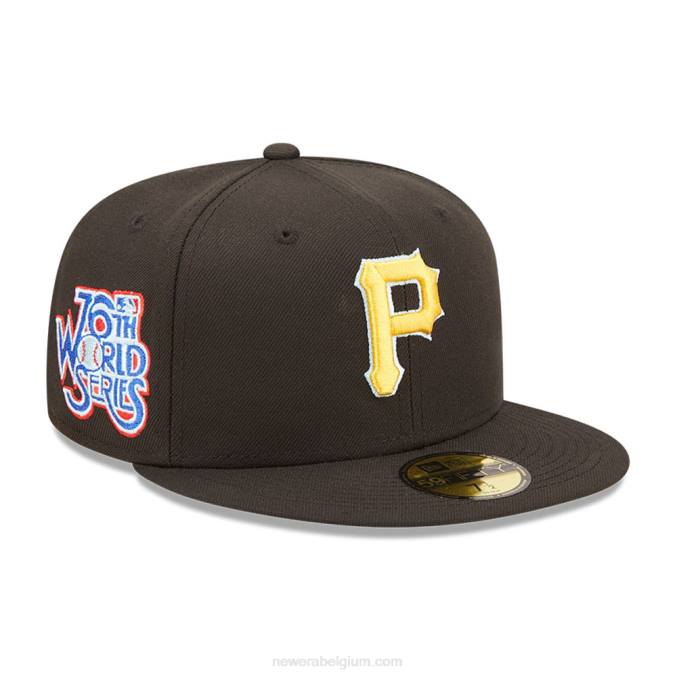 New Era pittsburgh pirates mlb cloud zwarte 59fifty getailleerde pet BT24112
