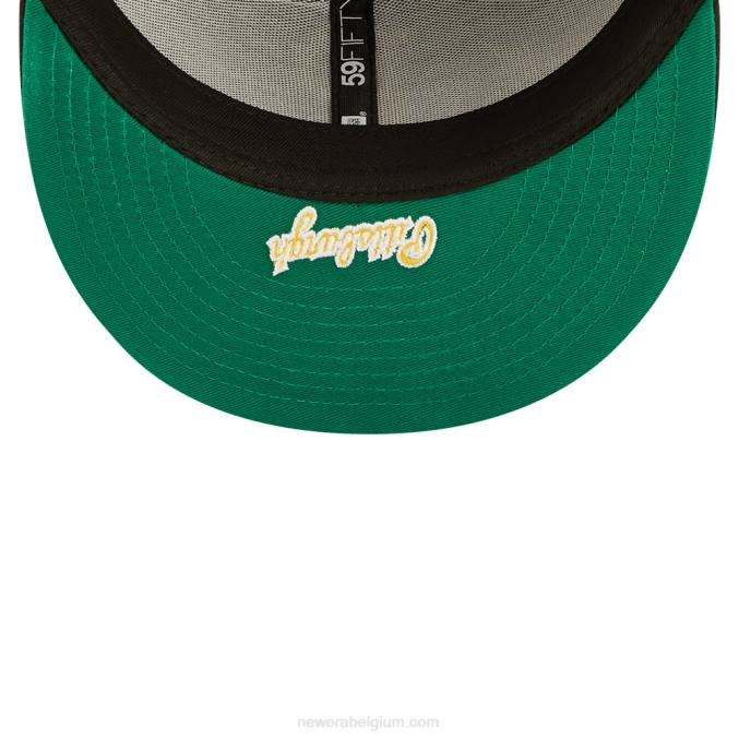 New Era pittsburgh pirates mlb side split zwarte 59fifty getailleerde pet BT24842