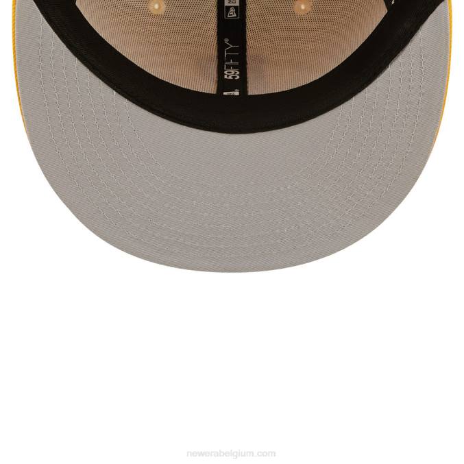 New Era pittsburgh pirates mlb tweekleurige gele 59fifty getailleerde pet BT241136