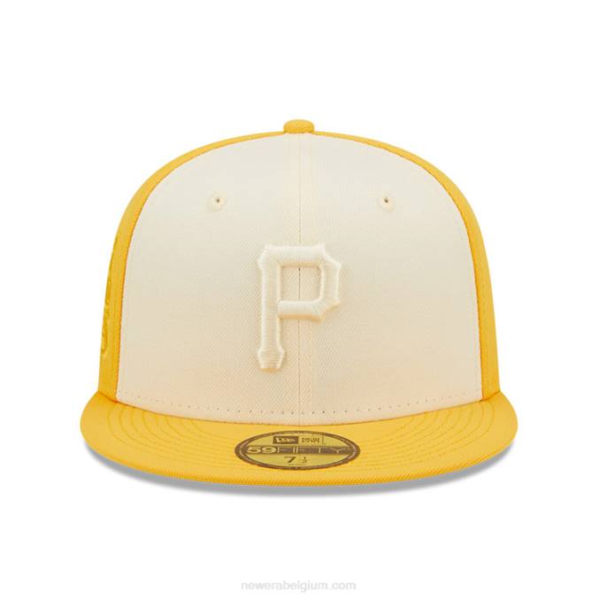 New Era pittsburgh pirates mlb tweekleurige gele 59fifty getailleerde pet BT241136