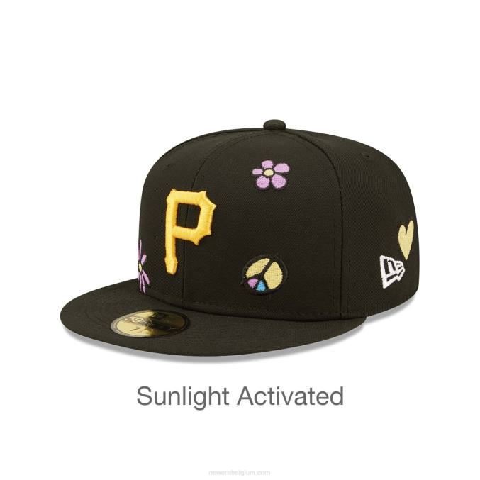 New Era pittsburgh pirates mlb zonlicht pop zwarte 59fifty pet BT24966