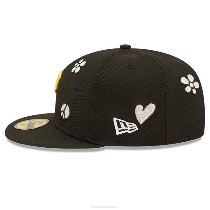 New Era pittsburgh pirates mlb zonlicht pop zwarte 59fifty pet BT24966