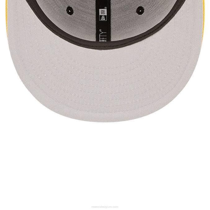 New Era pittsburgh pirates ne letterman zwarte 59fifty getailleerde pet BT24278