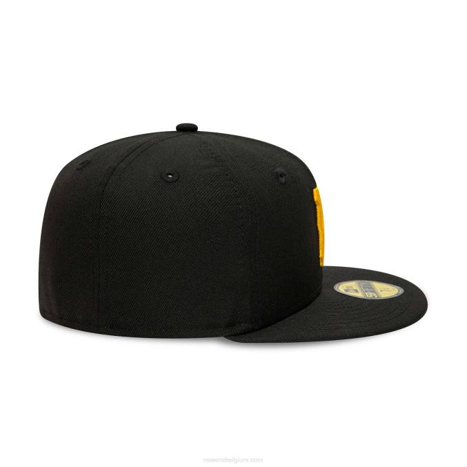 New Era pittsburgh pirates premium wol zwarte 59fifty pet BT24331
