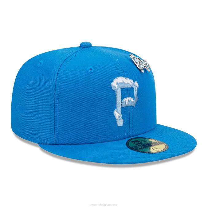 New Era pittsburgh pirates snow day blauwe 59fifty getailleerde pet BT24755