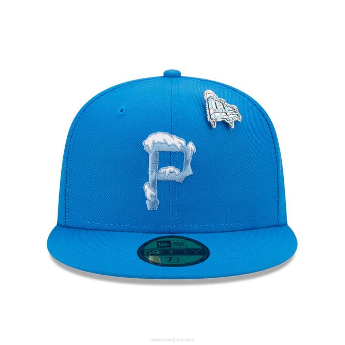 New Era pittsburgh pirates snow day blauwe 59fifty getailleerde pet BT24755