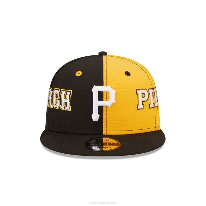 New Era pittsburgh pirates teamsplit zwarte 9fifty snapback pet BT242052