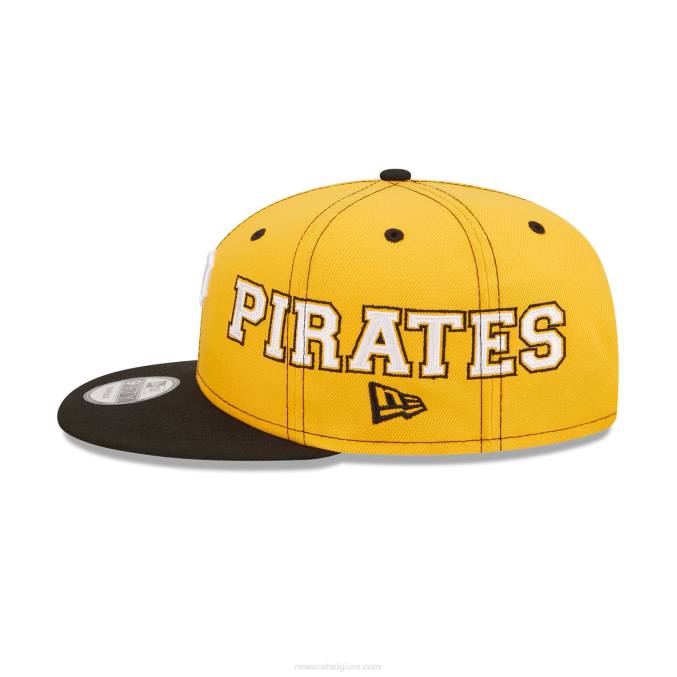 New Era pittsburgh pirates teamsplit zwarte 9fifty snapback pet BT242052