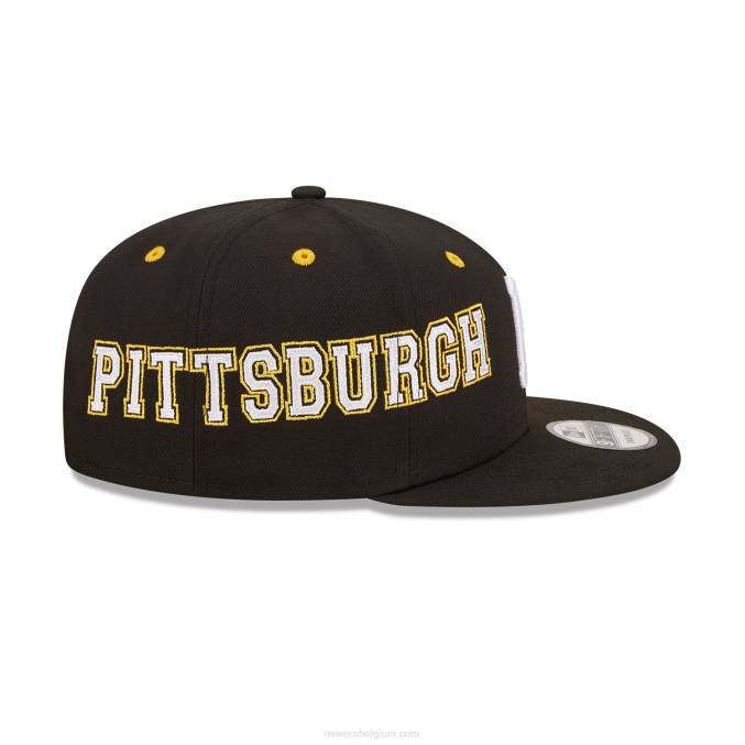 New Era pittsburgh pirates teamsplit zwarte 9fifty snapback pet BT242052