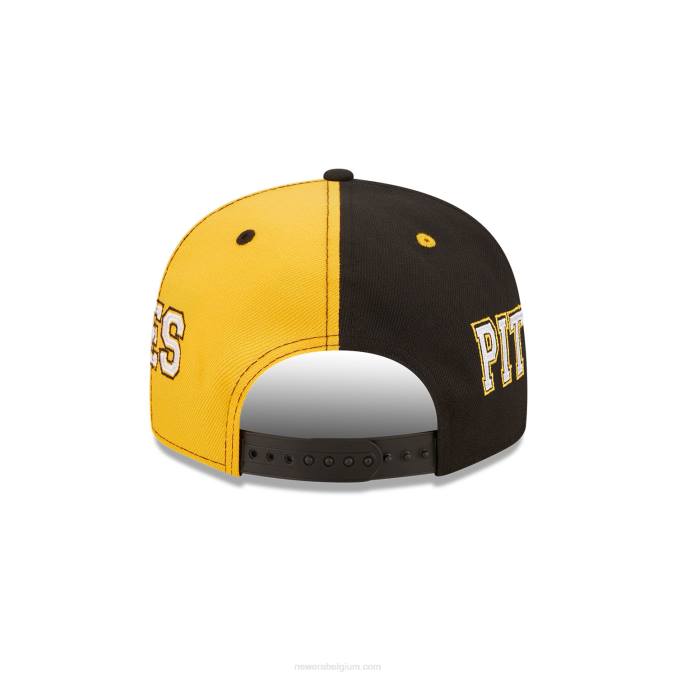 New Era pittsburgh pirates teamsplit zwarte 9fifty snapback pet BT242052