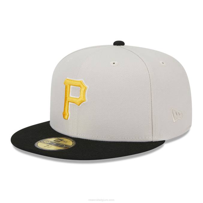 New Era pittsburgh pirates varsity letter stone 59fifty getailleerde pet BT24377