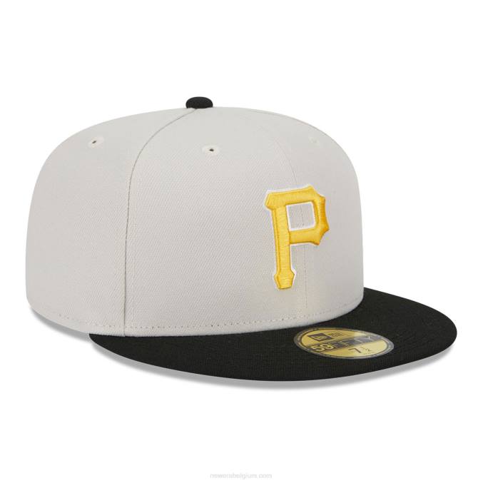 New Era pittsburgh pirates varsity letter stone 59fifty getailleerde pet BT24377