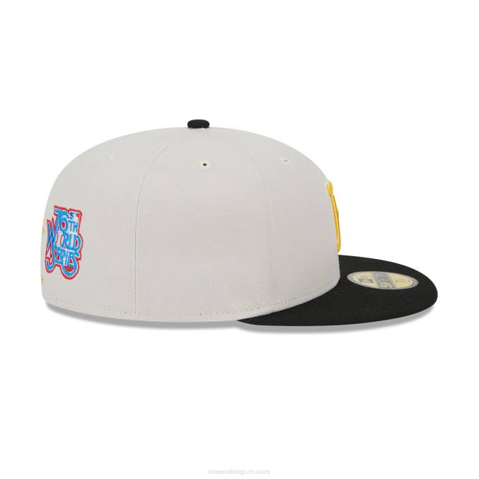 New Era pittsburgh pirates varsity letter stone 59fifty getailleerde pet BT24377