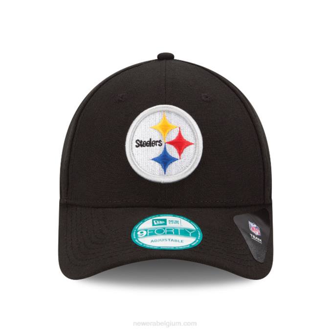 New Era pittsburgh steelers de league black 9forty cap BT241489