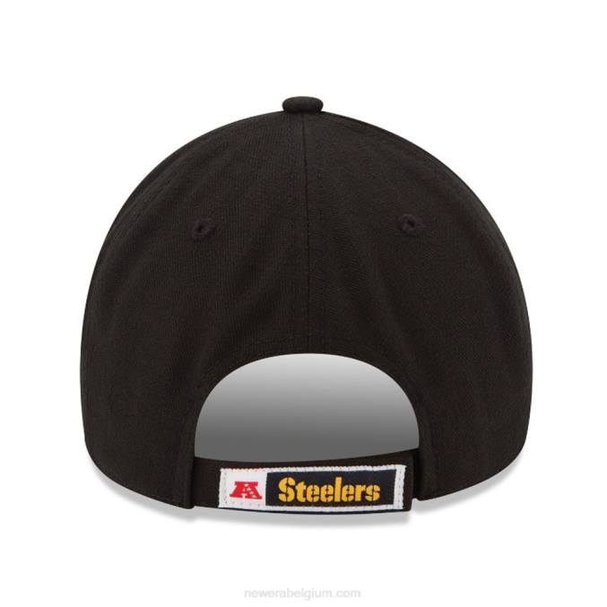 New Era pittsburgh steelers de league black 9forty cap BT241489