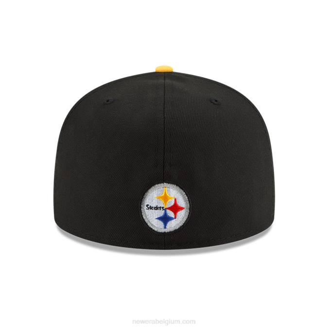 New Era pittsburgh steelers nfl draft black 59fifty getailleerde pet BT24732