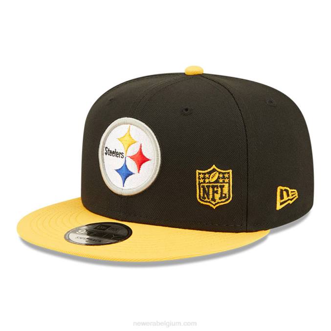 New Era pittsburgh steelers nfl zwarte letter arch zwarte 9fifty snapback cap BT242083