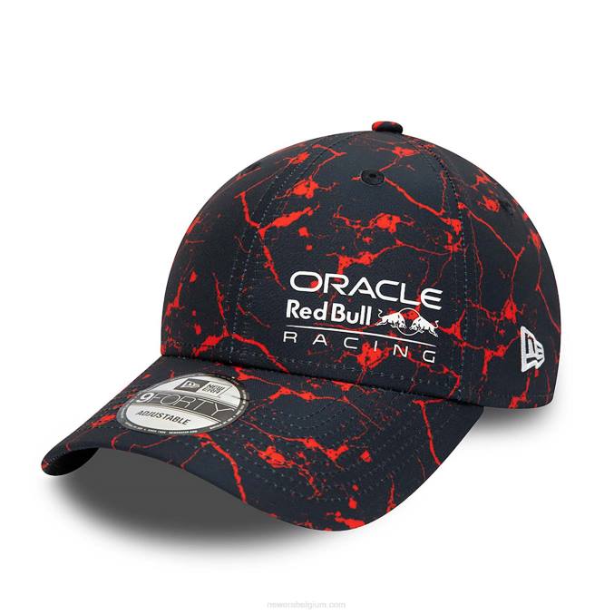 New Era red bull racing all-over print marine 9forty verstelbare pet BT241776