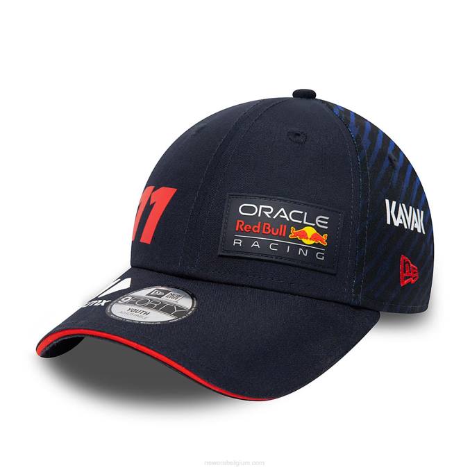 New Era red bull racing sergio perez jeugd blauwe 9forty verstelbare pet BT241476