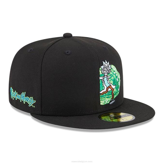 New Era rick and morty zwarte 59fifty pet BT241107