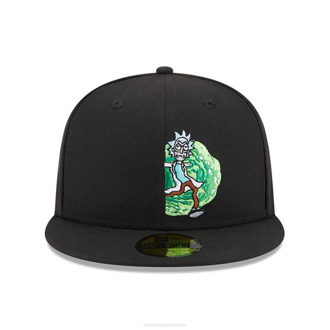 New Era rick and morty zwarte 59fifty pet BT241107
