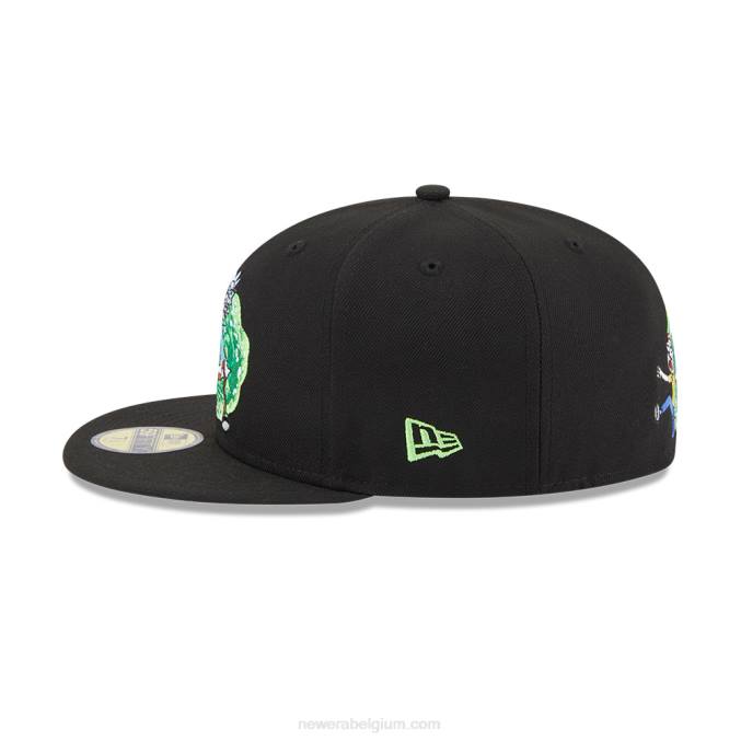 New Era rick and morty zwarte 59fifty pet BT241107