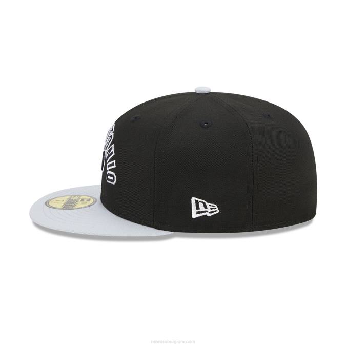 New Era san antonio spurs nba klassieke zwarte 59fifty getailleerde pet BT24146