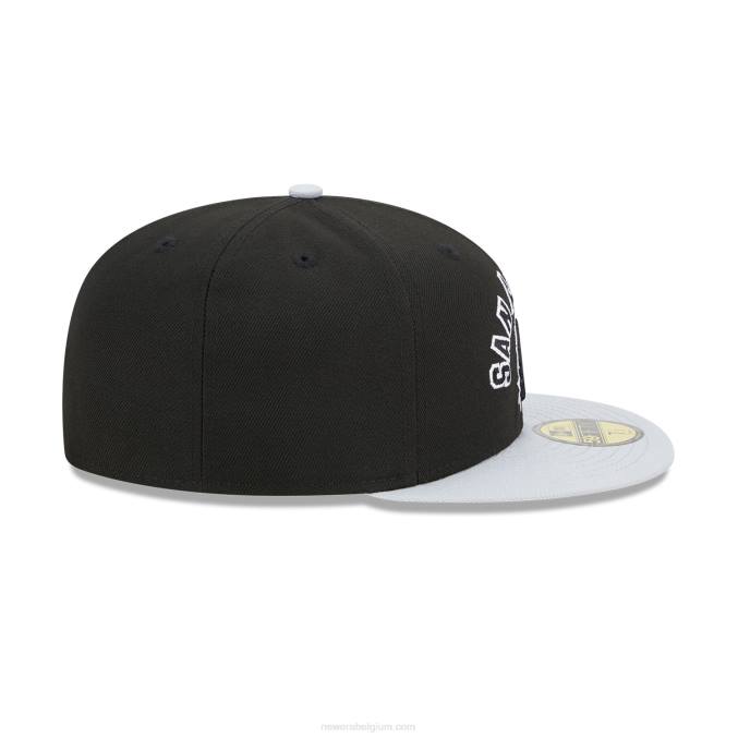New Era san antonio spurs nba klassieke zwarte 59fifty getailleerde pet BT24146